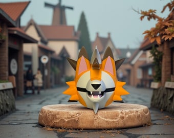 Lycanroc Dusk 3D Printed Fan Art Collectible