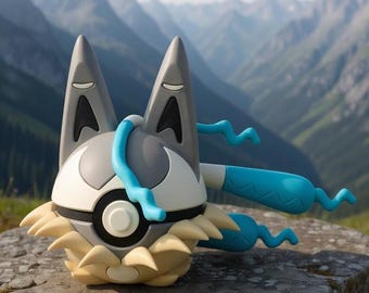 Mega Lucario Z 3D Printed Fan Art Collectible