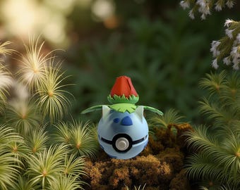 Poké Ball impresa en 3D de Ivysaur: Coleccionable de arte para fans