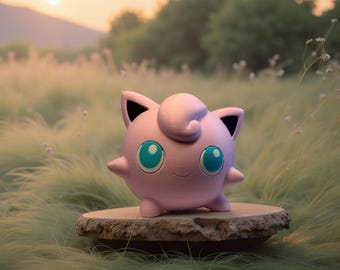 Chibi Jigglypuff 3D Printed Figurine: Fan Art