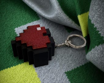 Pixel Heart: 3D Printed Keychain
