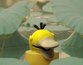 Psyduck 3D Printed Fan Art Collectible