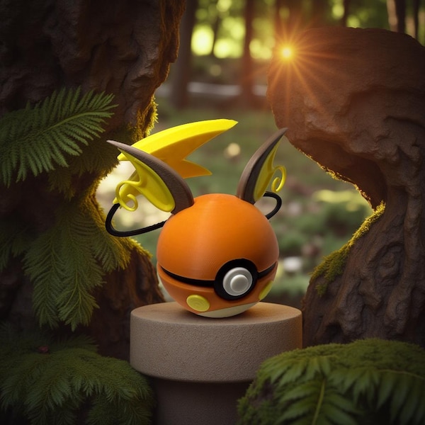 Raichu 3D Gedrucktes Fan Art Sammlerstück