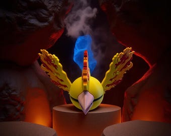 Fan art di Moltres stampato in 3D da collezione