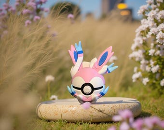 Sylveon 3D Printed Fan Art Collectible