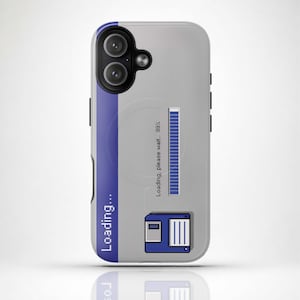 Etui na iPhone'a 17 | Projekt ekranu ładowania z motywem roku 2000 | Estetyka retro dyskietki komputerowej | iPhone 17 Pro Max 16 15 14 13