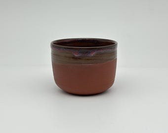 Handmade Ceramic Coffee Cup, Stoneware Mug, Terracotta Pottery Cup, Rustic Minimal Mug, Wabi Sabi Coffee Cup, Dark Glaze Ceramic Mug