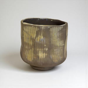 Handmade Wabi-Sabi Ceramic Tea Cup: Rustic Stoneware Mug