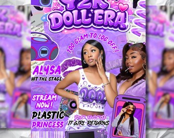 Y2K Birthday Party Invitation: 2000s Theme, Editable,Early 2000s Themed Birthday Party Invite, 90s Baby Throwback, Template Digital Download