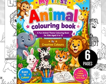 Coloring Pages 6, Coloring Pages, Kids Coloring Books, Kids & Adults, Coloring Books, Books PDF, Digital Download, DIY Canva