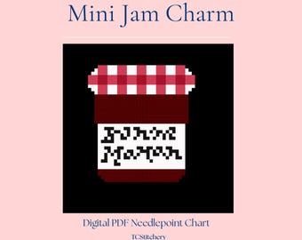 Mini pingente para saquinho de geleia | Gráfico de bordado digital