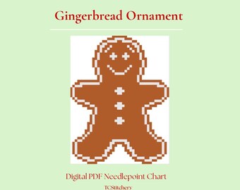 Enfeite de gengibre | Gráfico digital de bordado