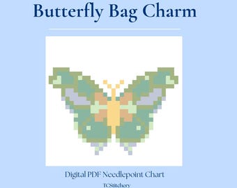 Pingente de bolsa de borboleta | Gráfico de bordado digital