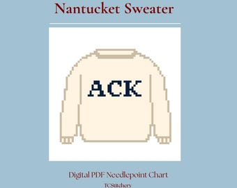 Suéter Nantucket | Gráfico de bordado digital
