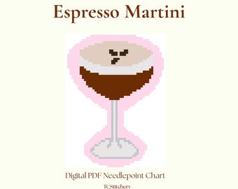 Espresso Martini | Gráfico de Bordado Digital