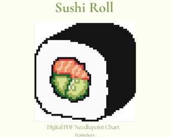 Rolo de Sushi | Gráfico de Bordado Digital