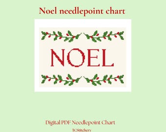 Noel | Gráfico digital de ponto cruz