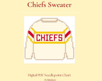 Suéter Chiefs | Gráfico de bordado digital