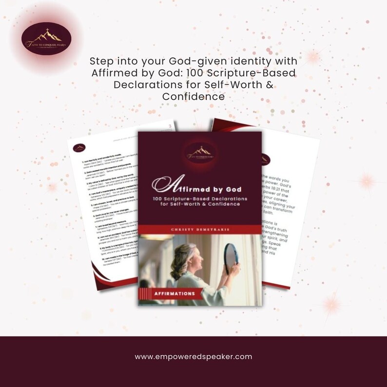 Faith Based Affirmations | 100 Printable Scripture Declarations for ...