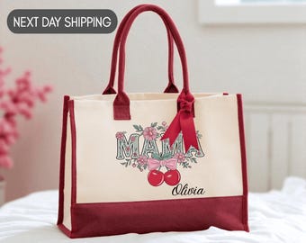 Custom Mama Tote Bag, New Mom Era, First Motherhood Chapter, Everyday Mom Life, Modern Parent Style, Thoughtful Mom Gift