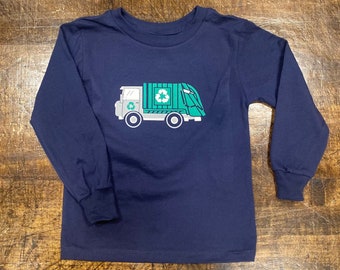 Trash Truck Shirt, Toddler T-shirt, Garbage Truck shirt, Long Sleeve, Short Sleeve, Trash Truck, Garbage Truck