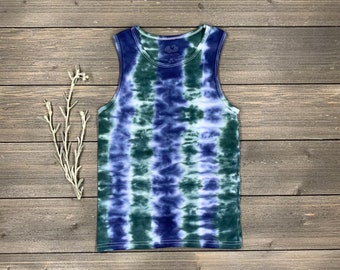 Tie-Dye Kids Tank, Kids Tie-Dye Shirt, Kids Tie-Dye, Tie-Dye, Youth Tank Top, Tie-Dye Tank, Green Tie Dye, Blue Tie-Dye, Boys Tie Dye