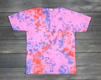 Tie-Dye Kids Tee, Kids Tie-Dye T-shirt, Youth Tie-Dye Shirt, Kids Tie-Dye, Tie-Dye, Boho, Kids T-shirt, Girl’s Tie-Dye, Pink TieDye