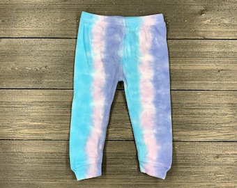 Tie-Dye Baby Pants, Leggings, Baby Shower Gift, Shibori, Tie-Dye, Baby Gift, Boho Baby, Baby Girl Pants, Pastels, Baby Tie Dye