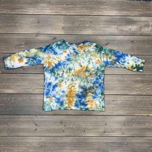 Tie-Dye Toddler T-shirt Long Sleeve, Toddler Shirt, Tie Dye Shirt, Toddler Tie-Dye, Blue Tie Dye, Tie-Dye Shirt, Green Tie-Dye, Kids Tie Dye image 1