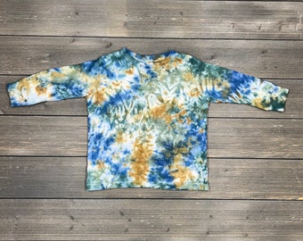 Tie-Dye Toddler T-shirt Long Sleeve, Toddler Shirt, Tie Dye Shirt, Toddler Tie-Dye, Blue Tie Dye, Tie-Dye Shirt, Green Tie-Dye, Kids Tie Dye