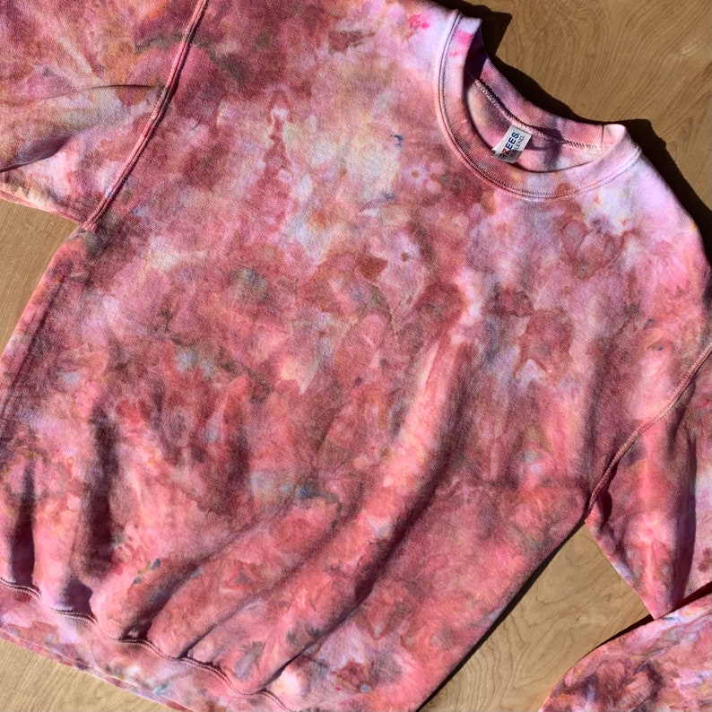 Tie-Dye Shirt Tie-Dye Sweatshirt Loungewear Sweatshirt Earth Tones Tie-Dye Crewneck Sweatshirt Terra Cotta TieDye Women\u2019s Tie-Dye