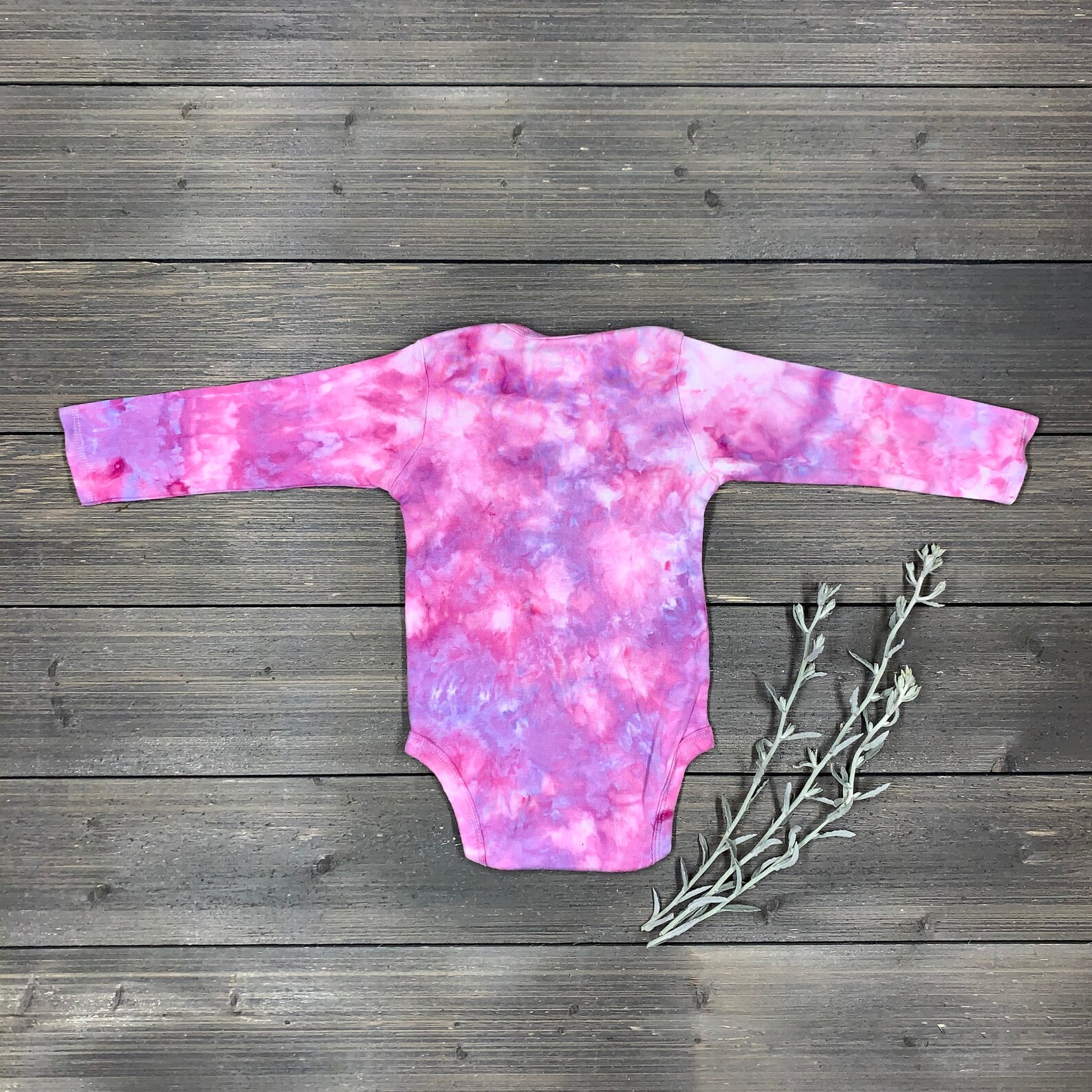 Tiedye Baby Onesie® Organic Cotton Long Sleeve Shibori Etsy