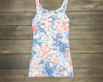 Tie-Dye Tank Top, Tie-dye, Women’s Tie-Dye Tank, Yoga Tank, Boho, Pastel, Tie-Dye Tank Top, Tie Dye Shirt, Pastel Tank Top, TieDye