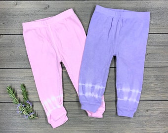 Tie-Dye Baby Pants, Leggings, Baby Shower Gift, Shibori, Tie-Dye, Baby Gift, Baby Pants, Pink Tie-Dye, Pink, Baby Tie Dye, Valentines Day