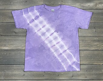 Kids Tie-Dye Tee, T-shirt, Youth Tie Dye, Shibori, Tie-Dye, Purple, Lavender, TieDye, Kids T-shirt, Youth Tie Dye