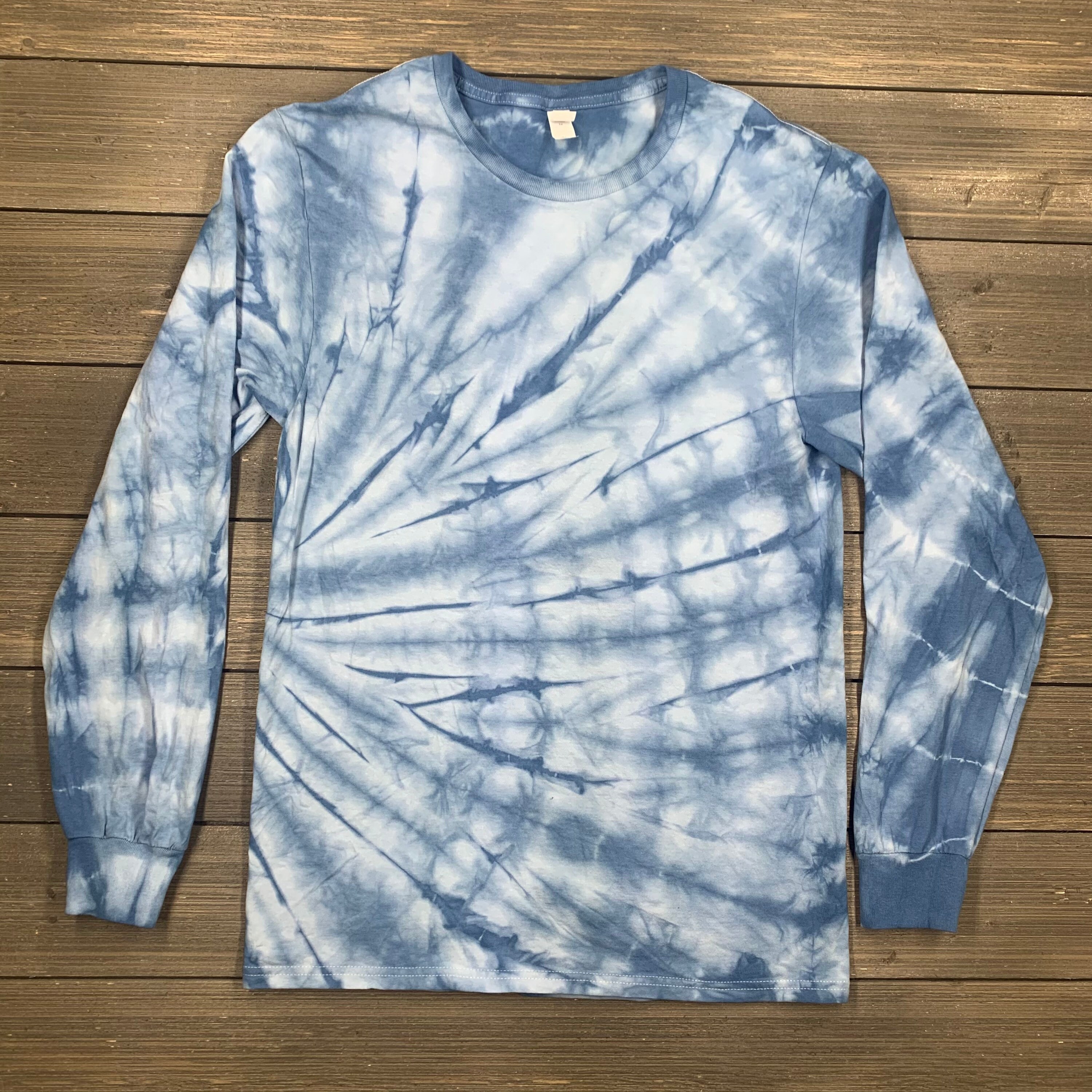 TieDye Long Sleeve Tshirt Shibori Unisex TieDye Shirt Etsy