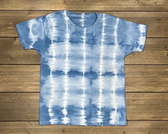 Tie-Dye Kids Tee, Kids Tie-Dye T-shirt, Youth Tie-Dye Shirt, Kids Tie-Dye, Tie-Dye, Boho, Kids T-shirt, Boys Tie-Dye, Blue TieDye