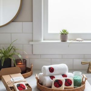 Handmade Ladybug Felt Soap
