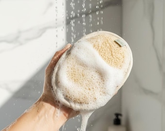 Großer natürlicher Luffa-Schwamm - Umweltfreundlicher Peeling-Bad- & Duschwäscher