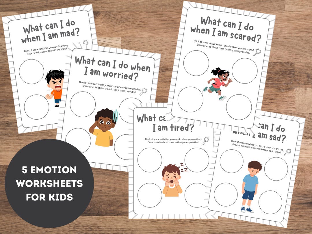 Kids Emotional Regulation Worksheets | Coping Skills SEL Printable ...