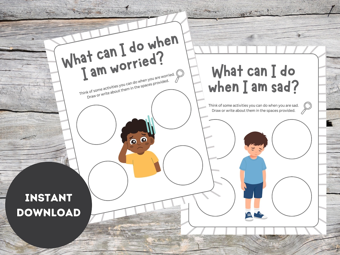 Kids Emotional Regulation Worksheets | Coping Skills SEL Printable ...