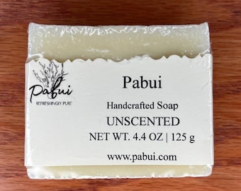 Natural unscented moisturizing soap for sensitive skin fragrance-free soap