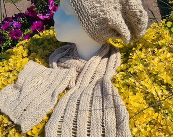 Drop Stitch Hat and Scarf Crochet Pattern