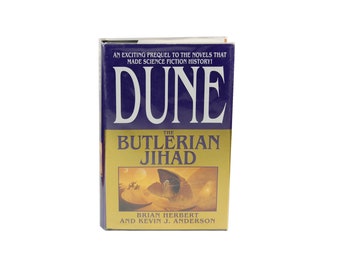 Dune Prequel Butlerian Jihad Signed 1st Edition Brian Herbert Sci Fi Novel House Atreides House Harkonnen Bene Gesserit Near Mint Condition