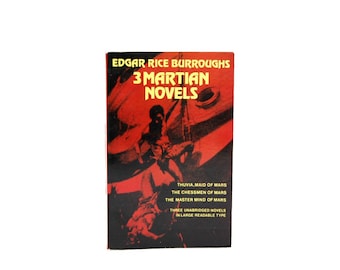 1962 Edgar Rice Burroughs 3 romans martiens des années 1920 Sci-Fi Thuvia Of Mars Chessmen Of Mars Master Mind Of Mars Illustrated 60s vintage Volume