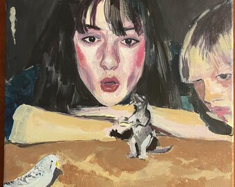 Big Thief Masterpiece 12x12 acrylic painting