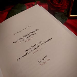 Liber XV - Den gnostiska mässan, begränsad upplaga, illustrerad bok, thelemisk ritual bild 4