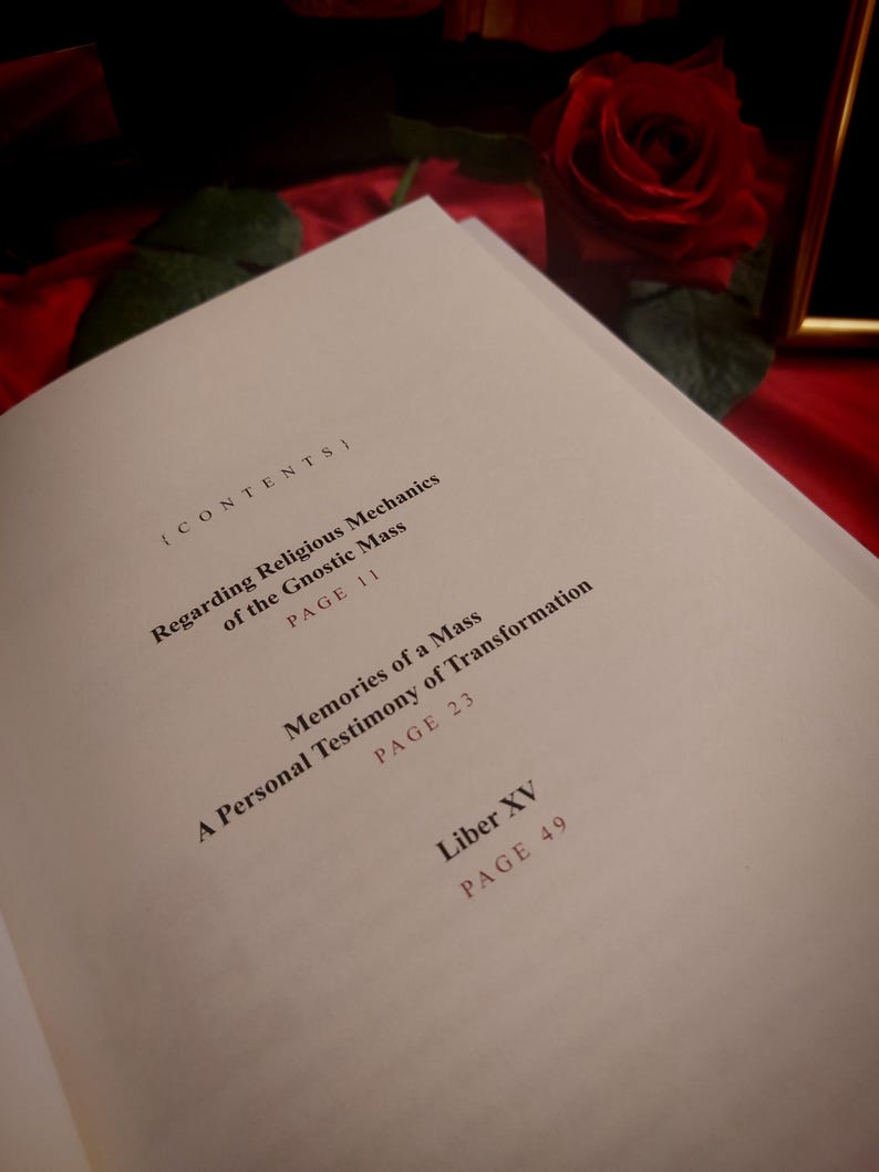 Liber XV - Den gnostiska mässan, begränsad upplaga, illustrerad bok, thelemisk ritual bild 4