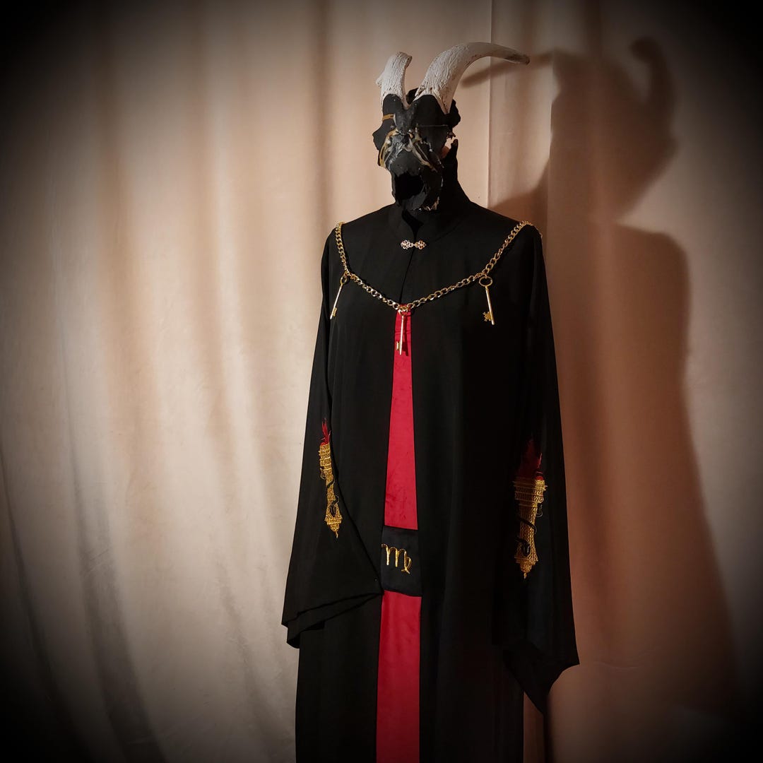 Hexer Robe Unique Hierophant’s Robe of Hekate - Wizard's Black Robe of Hecate, Witchcraft ...