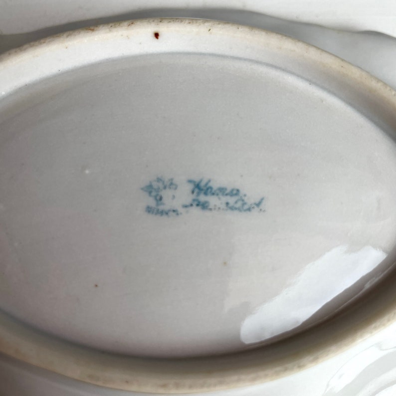 Nippon hand painted decorative bowl vintage floral bowl image 6